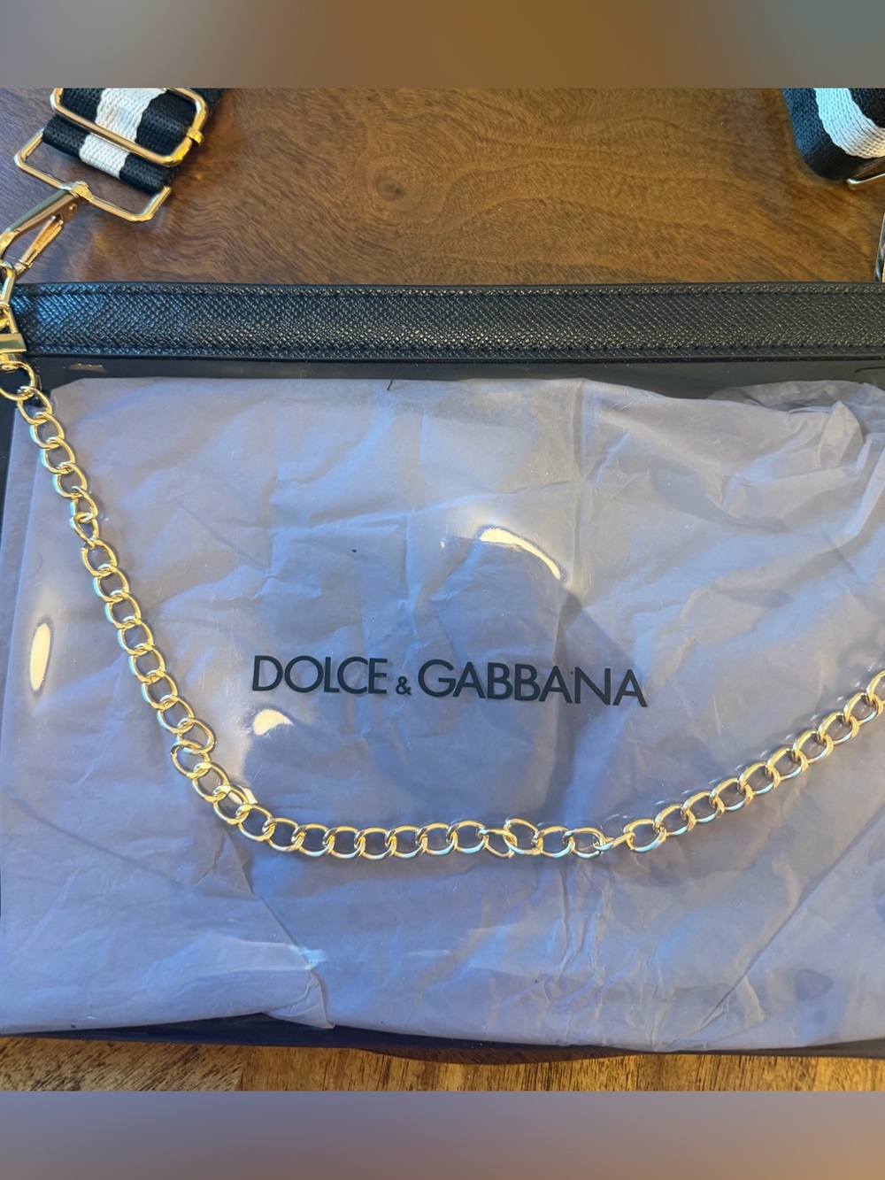 Dolce & Gabbana Clear Black Beauty Bag Perfect for Concerts, Events, more! - Picture 3 of 3